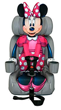 KidsEmbrace Minnie Mouse Booster Car Seat, Disney Combination Seat, 5 Point Harness, Pink