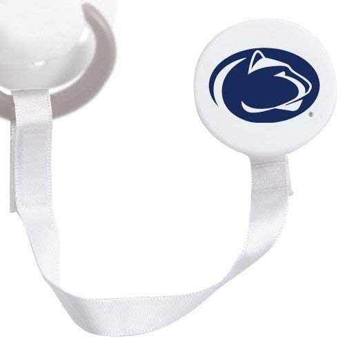 Penn State Nittany Lions White Pacifier Clip