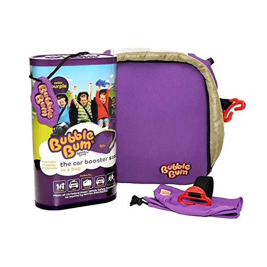 Inflatable and Portable Car Booster Seat Color Purple