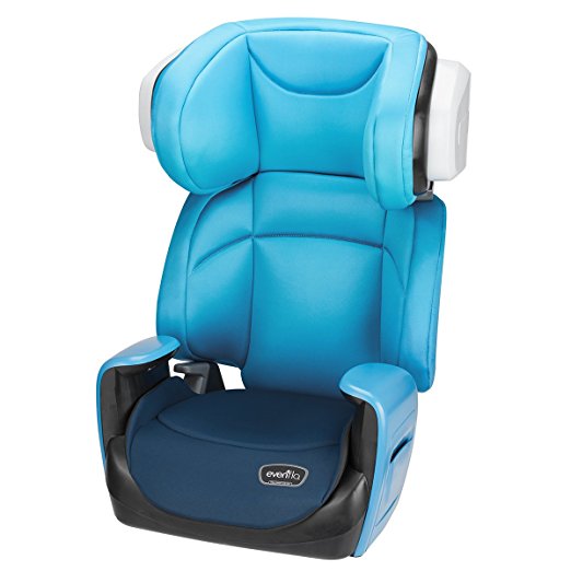 Evenflo Spectrum 2-in-1 Booster Car Seat, Bubbly Blue