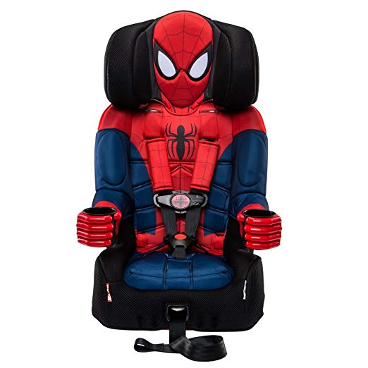 KidsEmbrace Spider-Man Booster Car Seat, Marvel Combination Seat, 5 Point Harness, Black