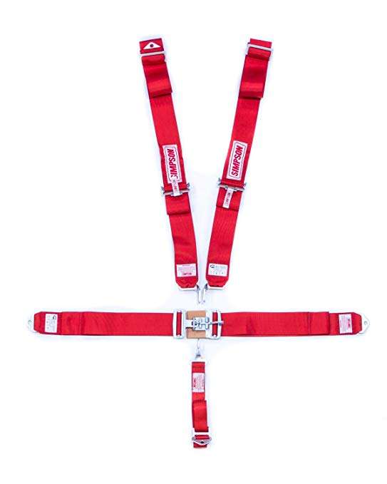 SIMPSON SAFETY Red Latch and Link 5 Point Harness P/N 29073RD