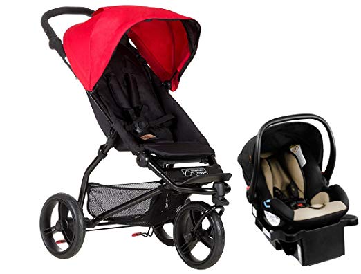 Mountain Buggy Mini Lightweight Travel System, Berry