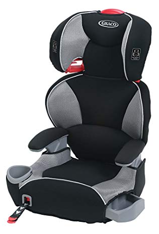 Graco TurboBooster LX High Back Car Seat, Black/Red,Matrix, 10.55 pounds