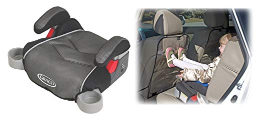 Graco Backless TurboBooster Booster Car Seat with Backseat Kick Protectors, Galaxy