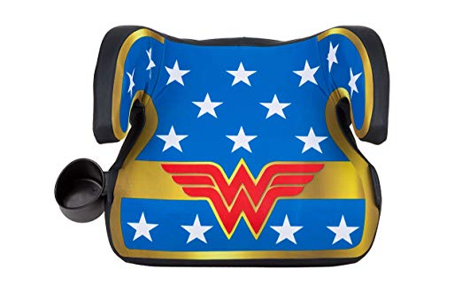 KidsEmbrace Wonder Woman Booster Car Seat, DC Comics Youth Backless Seat, Blue