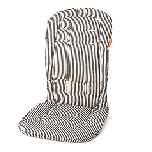 Austlen Entourage Second Seat Liner: Washable Baby Stroller Accessories Cushion - Black Striped