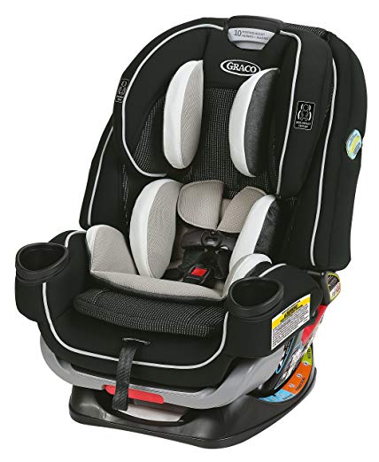 Graco 4Ever Extend2Fit All in One Convertible Car Seat, Clove, One Size