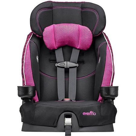 Evenflo Advanced Chase LX Harnessed Booster Car Seat, Berry Dot Most Comfortable Ride Ever
