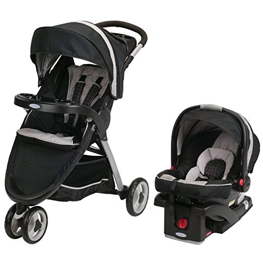 2014 Graco FastAction Fold Sport Stroller Click Connect Travel System, Pierce