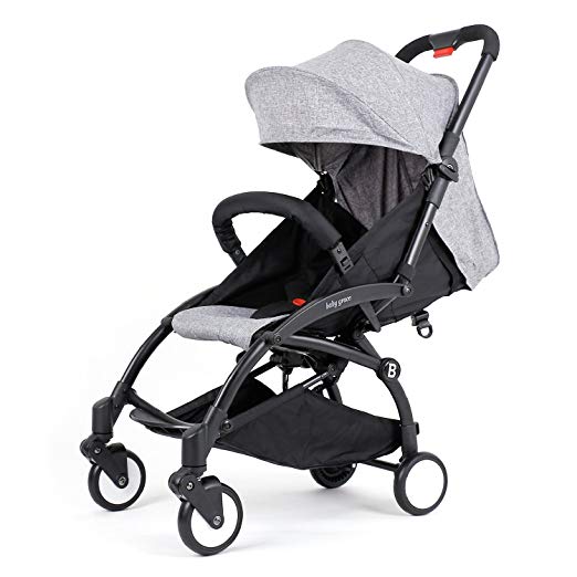 Babygrace Ultra Lightweight Baby Stroller Folding Infant Stroller Travel System Anti-Shock Umbrella Stroller (Grey)
