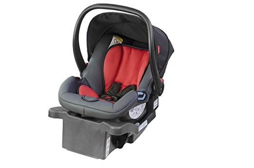 phil&teds Alpha Infant Car Seat, Flint/Red