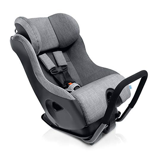 Clek Fllo Convertible Baby and Toddler Car Seat Rear and Forward Facing with Anti Rebound Bar, Thunder 2018